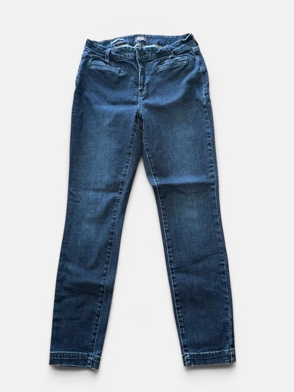NYDJ Women's AMI Skinny Jeans in Dark Blue Denim 8